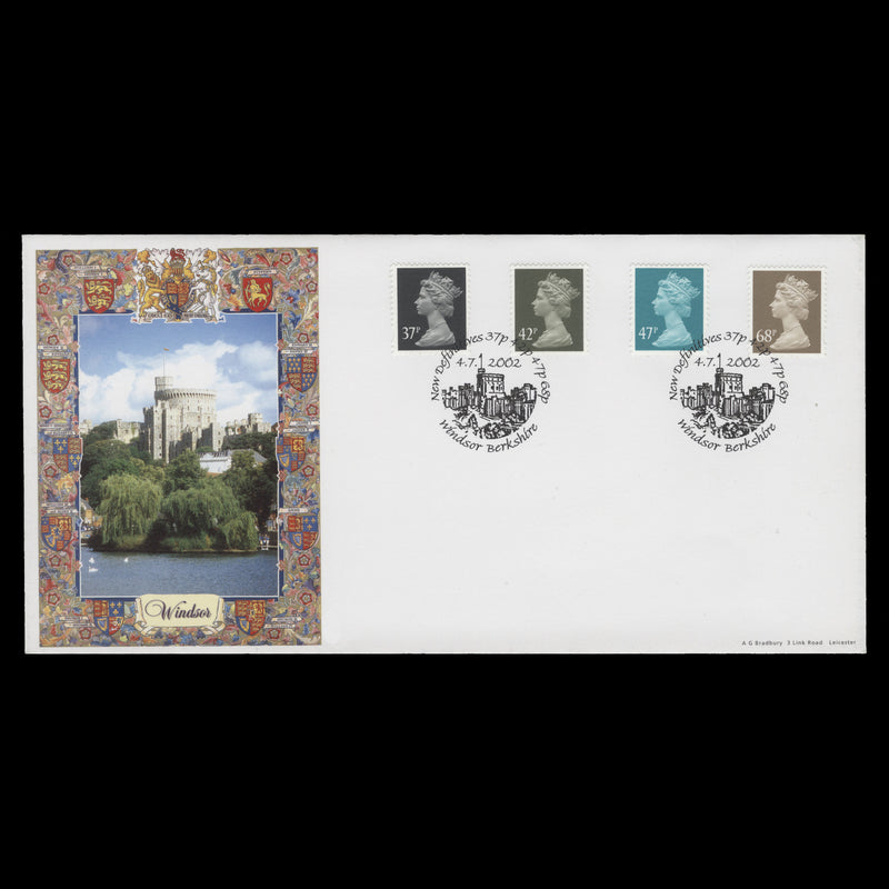 Great Britain 2002 Definitives first day cover, WINDSOR