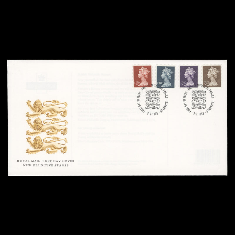 Great Britain 1999 High Value Definitives first day cover, EDINBURGH