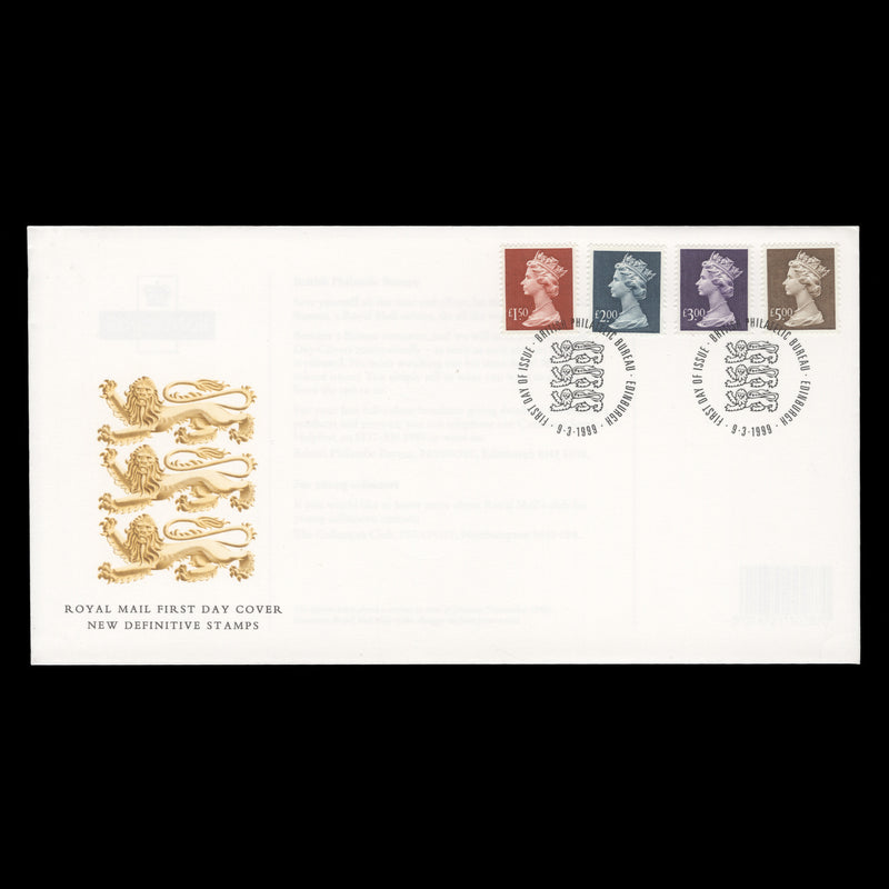 Great Britain 1999 High Value Definitives first day cover, EDINBURGH