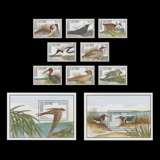 Sierra Leone 1990 (MNH) Birds set and miniature sheets