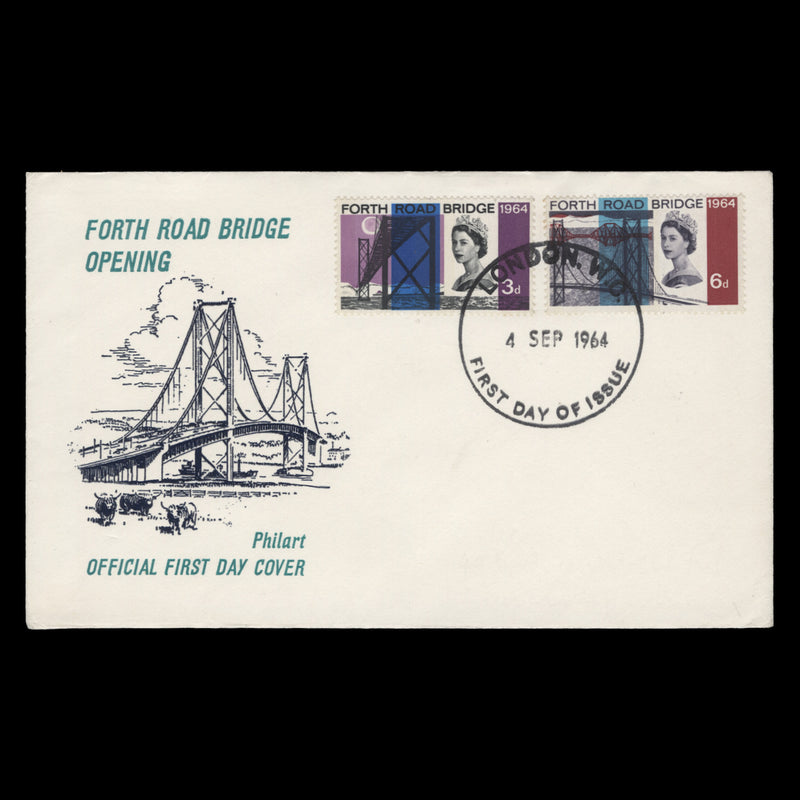 Great Britain 1964 Forth Road Bridge ordinary first day cover, LONDON