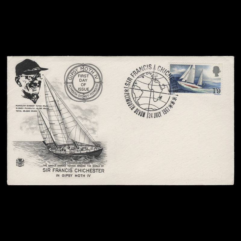 Great Britain 1967 Gipsy Moth IV first day cover, PLYMOUTH