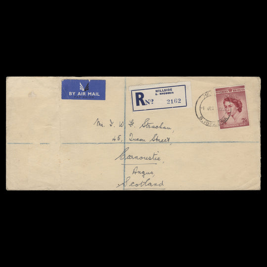 Southern Rhodesia 1953 (FDC) 2s6d Coronation, HILLSIDE
