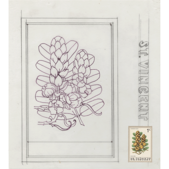 Saint Vincent 1972 Candlestick Cassia pen and pencil essay