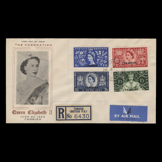 Tangier 1953 Coronation first day cover