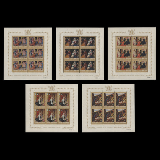 Cook Islands 1966 (MNH) Christmas sheetlets, perf 13 x 14½
