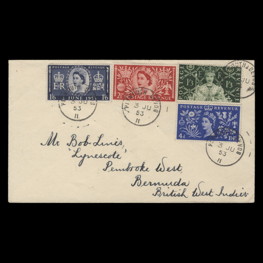 Great Britain 1953 Coronation first day cover, PLYMOUTH