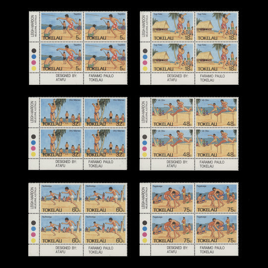 Tokelau 1987 (MNH) Olympic Sports imprint/traffic light blocks