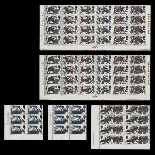 Great Britain 1966 (MNH) Hastings ordinary cylinder blocks