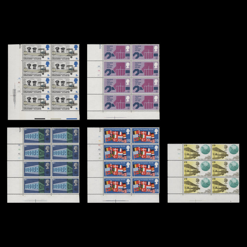 Great Britain 1969 (MNH) Anniversaries cylinder blocks