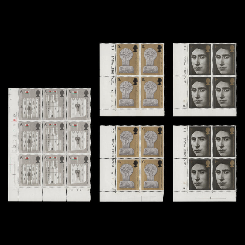 Great Britain 1969 (MNH) Investiture cylinder blocks