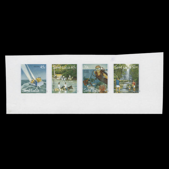 Saint Lucia 2004 Tourism imperf composite proof