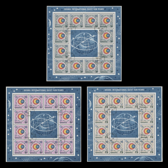 Ghana 1964 (CTO) International Quiet Sun Years sheetlets