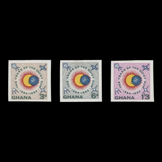 Ghana 1964 (MLH) International Quiet Sun Years imperf singles