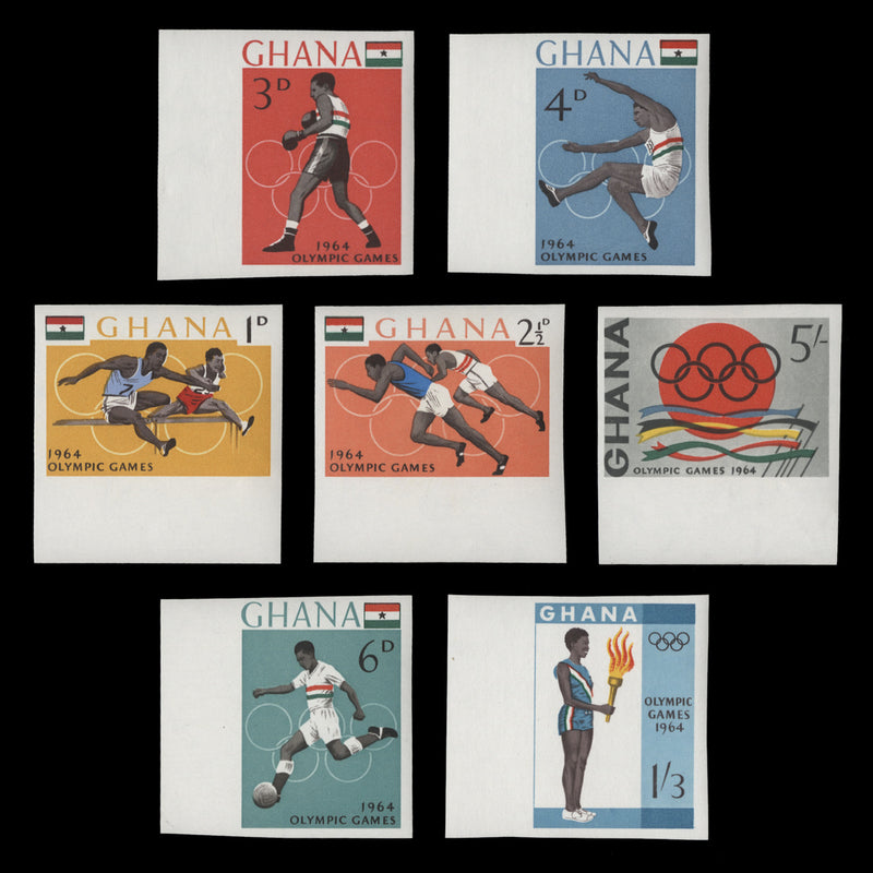 Ghana 1964 (MNH) Olympic Games, Tokyo imperf singles