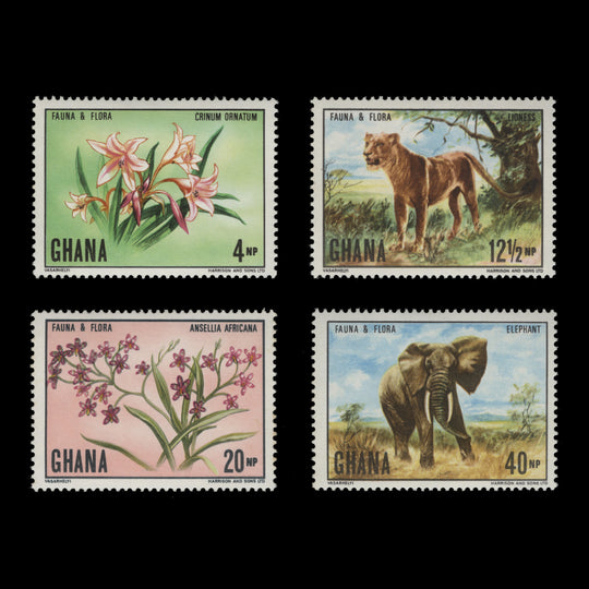 Ghana 1970 (MNH) Flora & Fauna set
