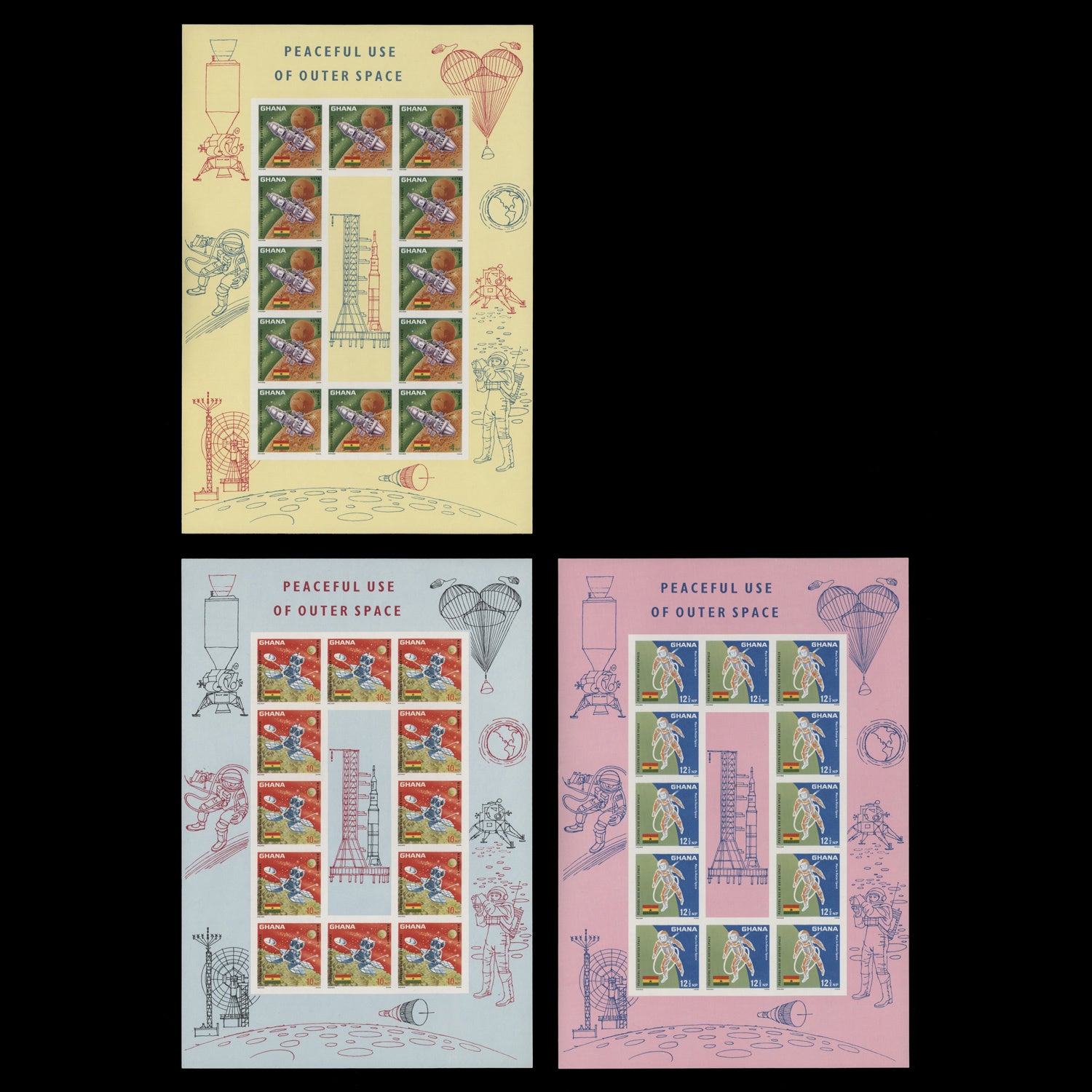 Ghana 1967 Peaceful use of Outer Space – ZEBOOSE.COM