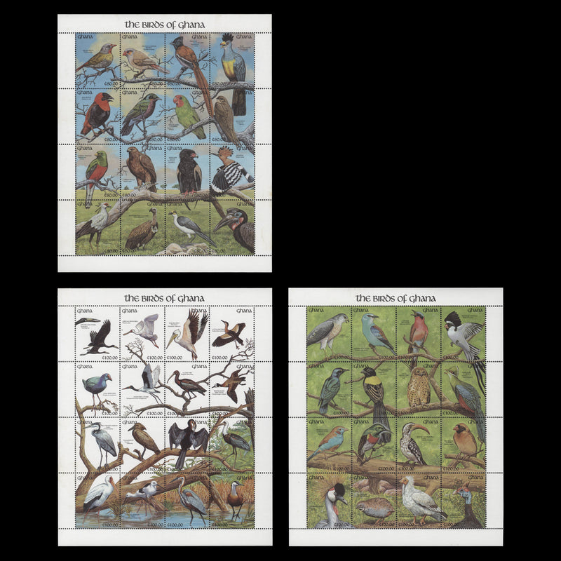 Ghana 1991 (MNH) Birds sheetlets