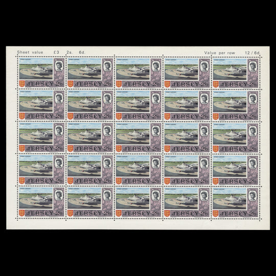 Jersey 1969 (MNH) 2s6d Jersey Airport sheet
