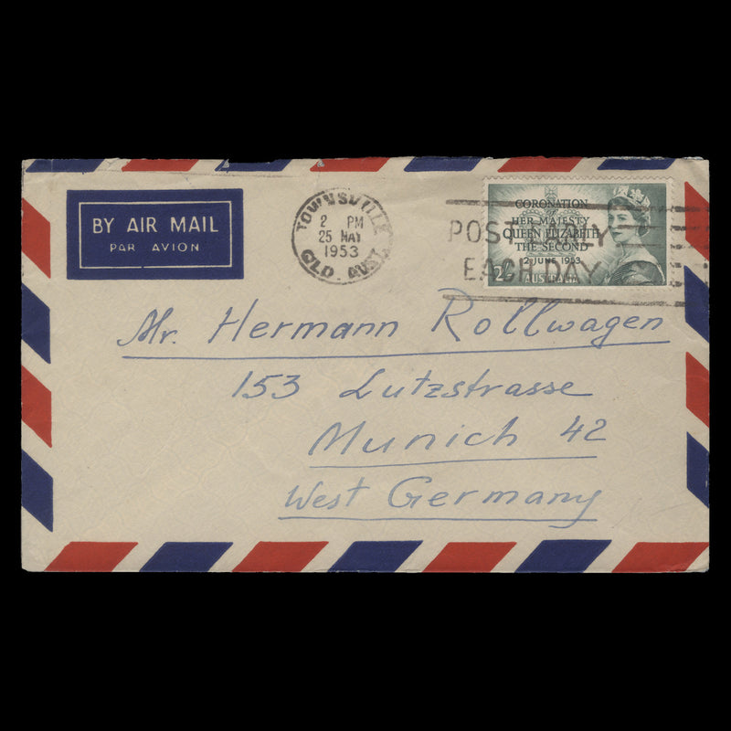 Australia 1953 (FDC) 2s Coronation, TOWNSVILLE