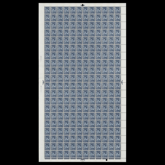 Jersey 1968 (MNH) 5d Royal Blue definitive sheet