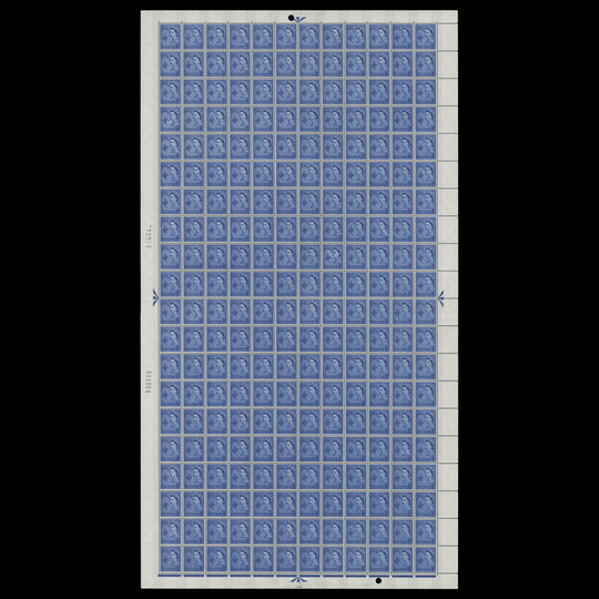 Guernsey 1967 (MNH) 4d Ultramarine phosphor definitive sheet