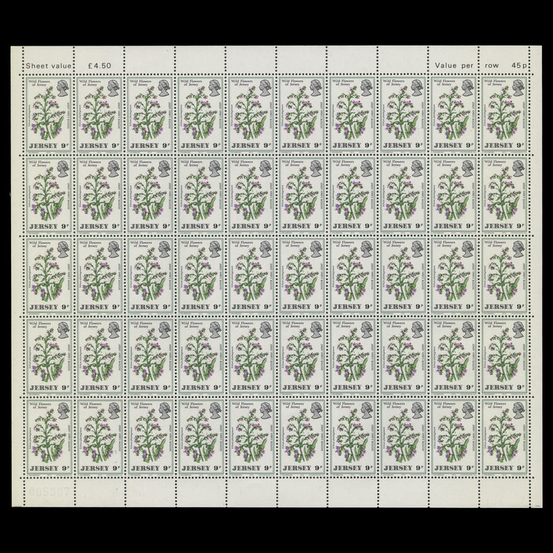 Jersey 1972 (MNH) Wild Flowers sheets