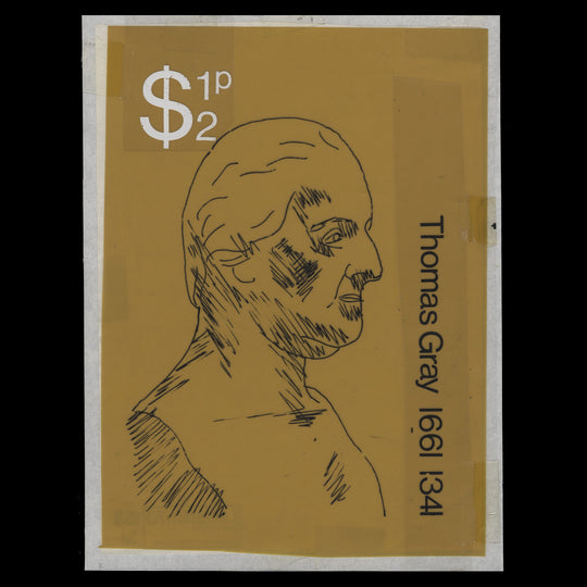 Great Britain 1971 Thomas Gray original Letrafilm layout by Rosalind Dease