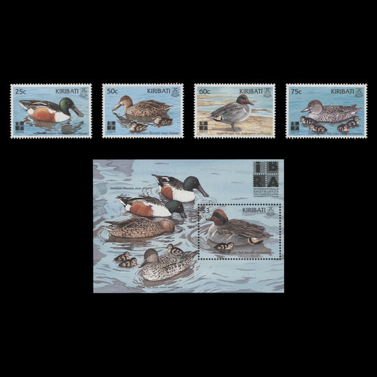 Kiribati 1999 (MNH) Ducks set and miniature sheet