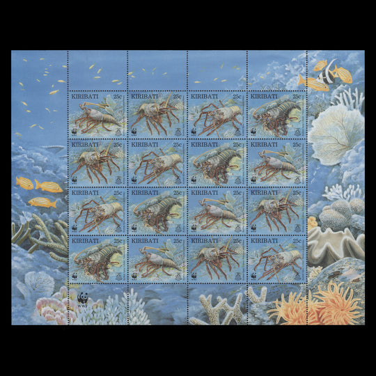 Kiribati 1998 (MNH) Spiny Lobster sheetlet