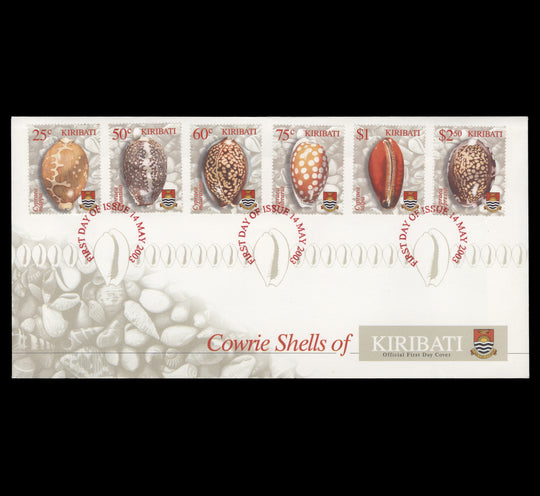 Kiribati 2003 Cowrie Shells first day cover