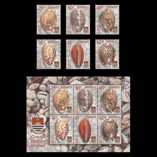 Kiribati 2003 (MNH) Cowrie Shells set and miniature sheet