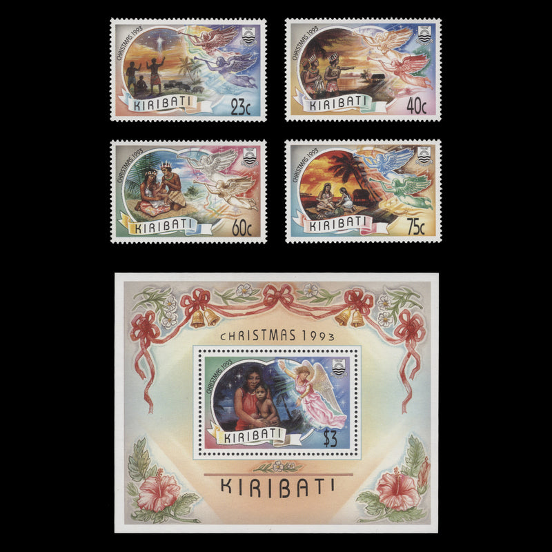 Kiribati 1993 (MNH) Christmas set and miniature sheet