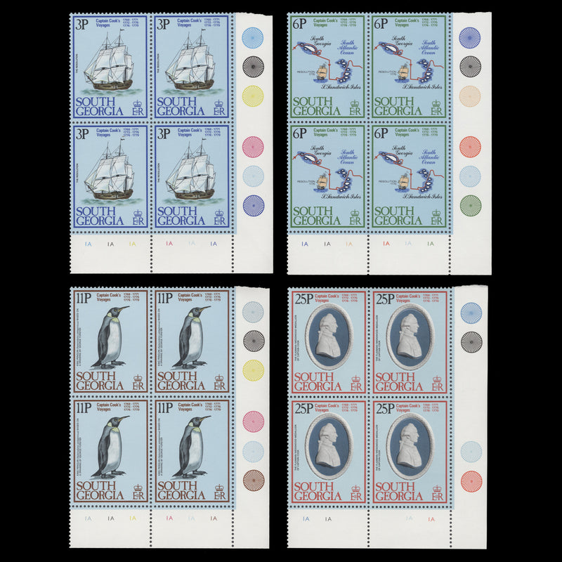 South Georgia 1979 (MNH) Captain Cook's Voyages plate blocks