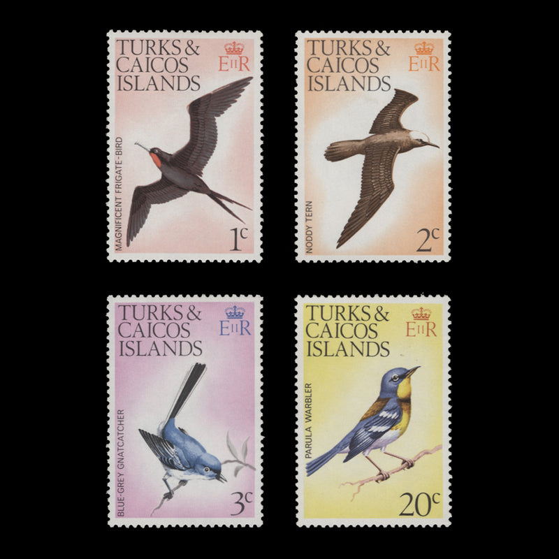 Turks & Caicos Islands 1974 (MLH) Birds definitives with upright watermark