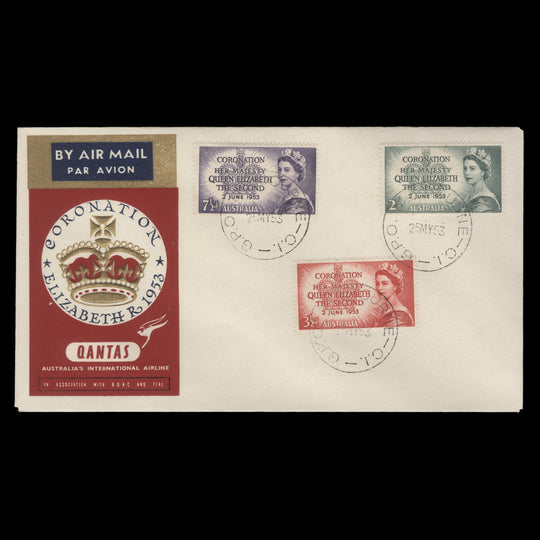 Australia 1953 Coronation first day cover, MELBOURNE