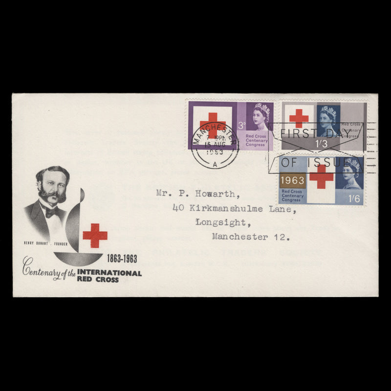 Great Britain 1963 (FDC) Red Cross Centenary ordinary, MANCHESTER