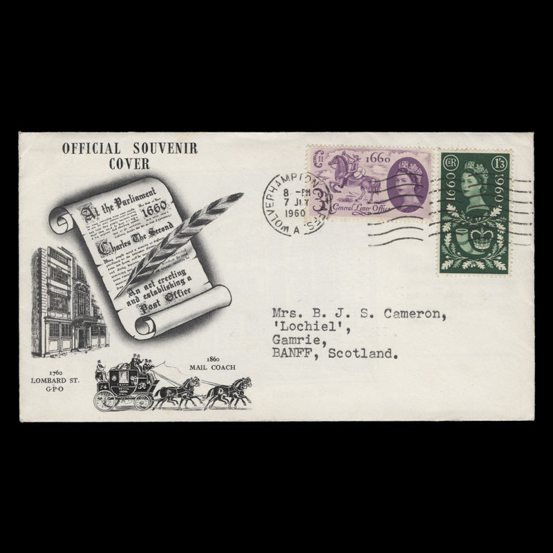 Great Britain 1960 General Letter Office first day cover, WOLVERHAMPTON