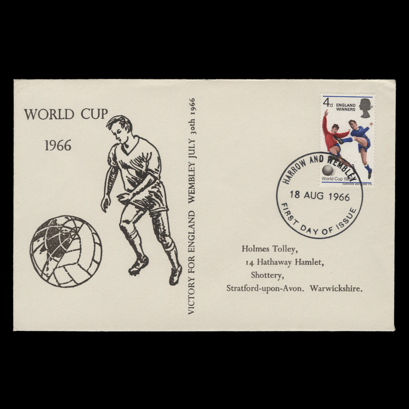 Great Britain 1966 England Winners first day cover, WEMBLEY