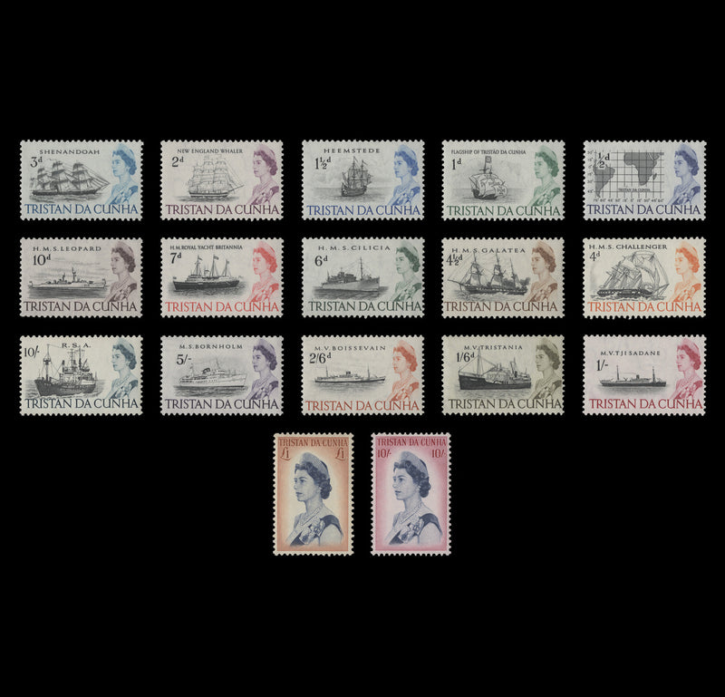 Tristan da Cunha 1965-67 (MNH) Ships Definitives