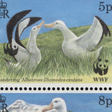 Tristan da Cunha 1999 (Variety) Wandering Albatross sheetlet with double panda