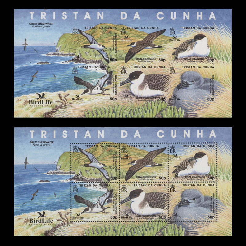 Tristan da Cunha 2007 (Variety) Great Shearwater imperf sheetlet