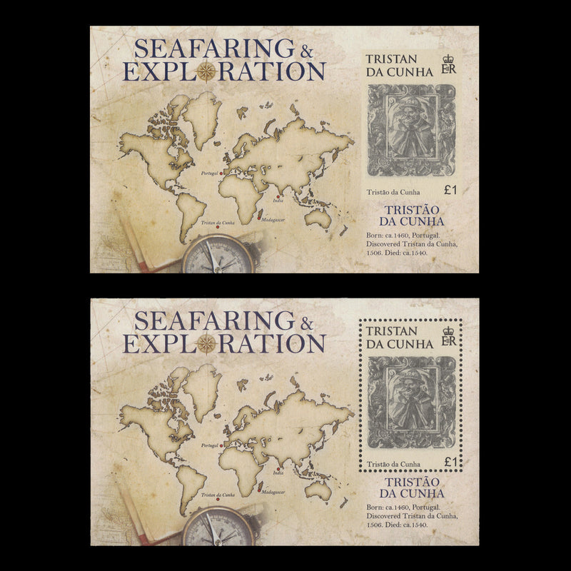 Tristan da Cunha 2009 £1 Tristão da Cunha imperf miniature sheet