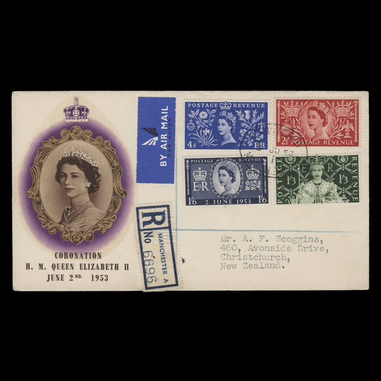 Great Britain 1953 Coronation first day cover, MANCHESTER
