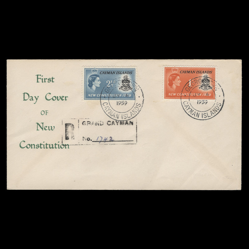 Cayman Islands 1959 (FDC) New Constitution, GEORGETOWN