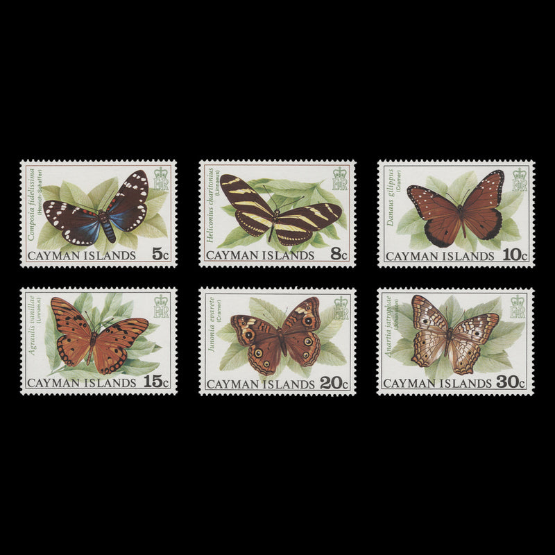 Cayman Islands 1977 (MNH) Butterflies & Moths set