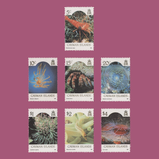 Cayman Islands 1987 (MNH) Marine Life definitives with '1987' imprint