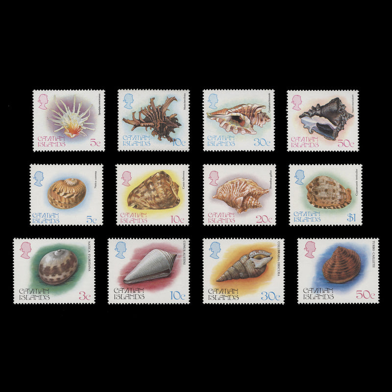 Cayman Islands 1980-84 (MNH) Shells sets