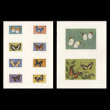 Gambia 1994 Butterflies imperf proofs in Questa presentation folders