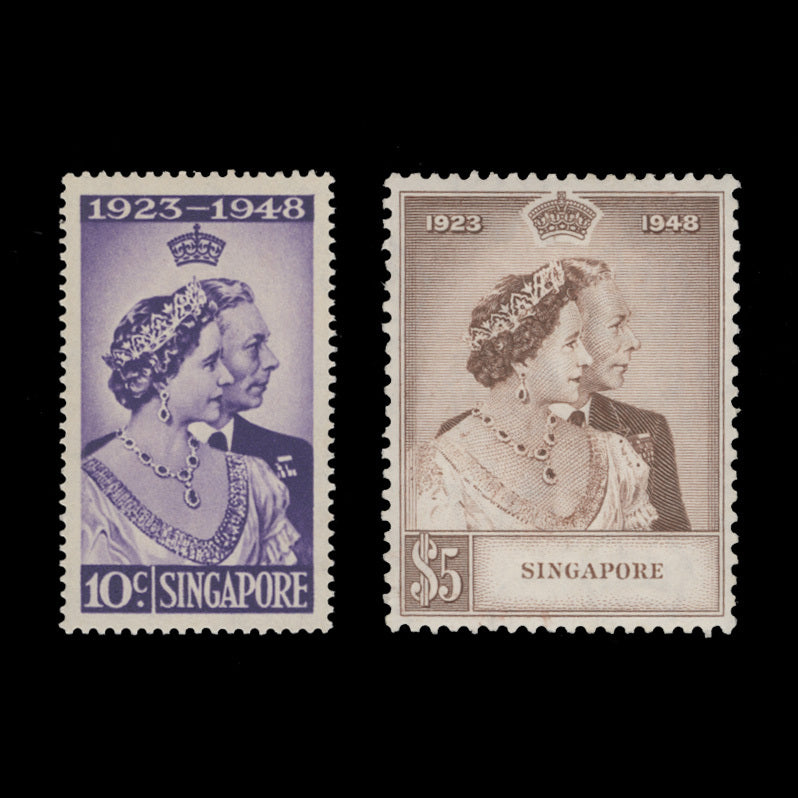 Singapore 1948 (MLH) Royal Silver Wedding